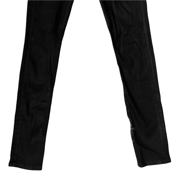 RAG & BONE BLACK COATED SKINNY JEANS LEGGINGS SIZE 27 W1502K520 - Picture 3 of 11